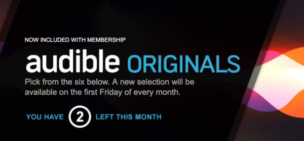 Audibles Originals のバナー