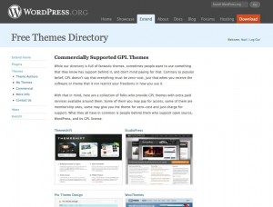 Commercially Supported GPL Themes