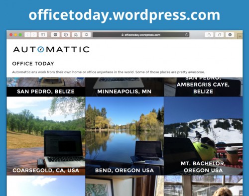 資料の1ページ: Automattic 社員による「今日のオフィス」写真サイト